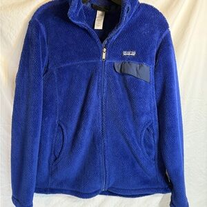 Patagonia Blue Women's Fleece Jacket with Logo Tag